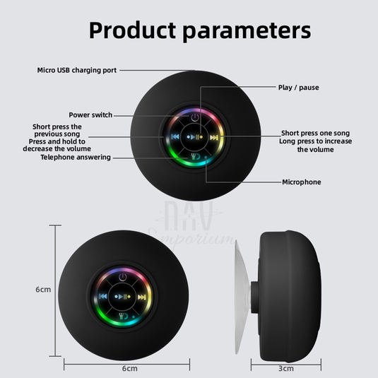 TuneVibe Shower: Portable Sound for Every Bath Session