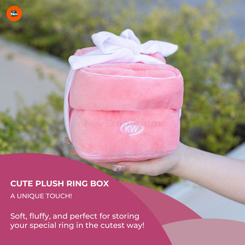 Engagement Rings Displayed in Plush Box