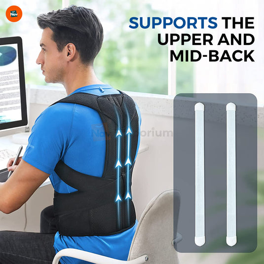 PosturePerfect Thoracic Corrector worn under clothing