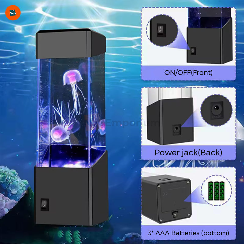 Color-changing jellyfish light