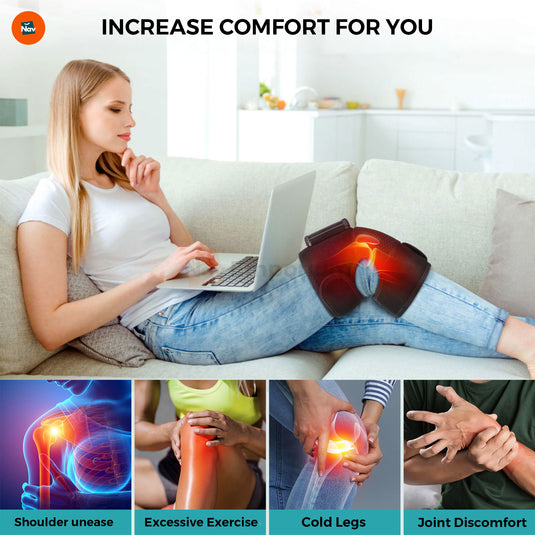 Rechargeable knee heating pad