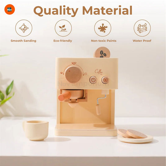 Wooden Coffee Maker Toy