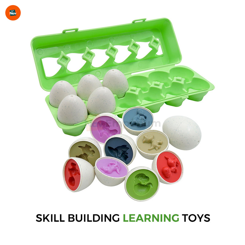 Parent assisting child with educational toy
