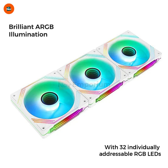 ARGB fan with easy installation