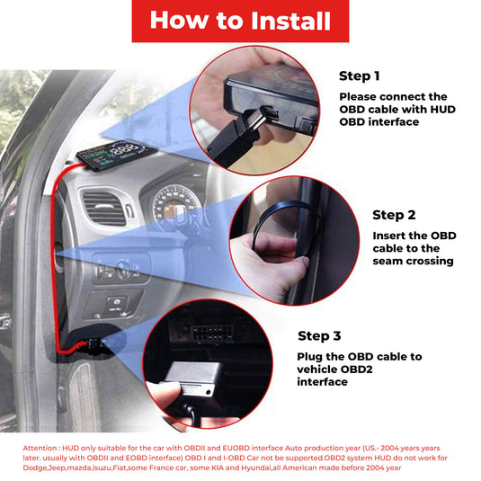 Installing RoadGuard HUD device