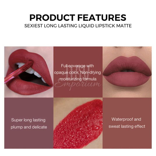 Lightweight matte lip gloss
