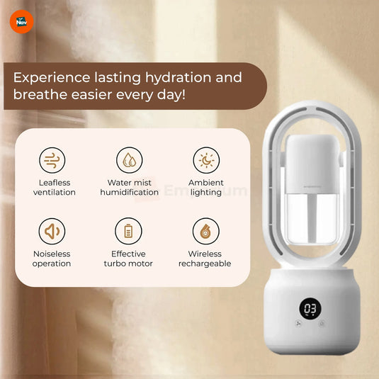 Compact USB rechargeable fan