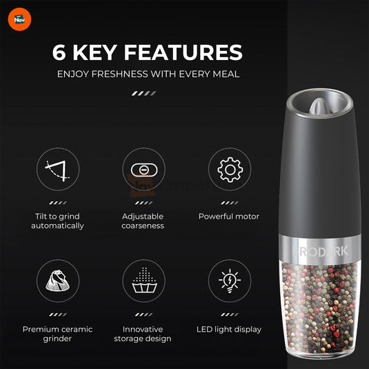 GrindEase LED Salt & Pepper Grinder