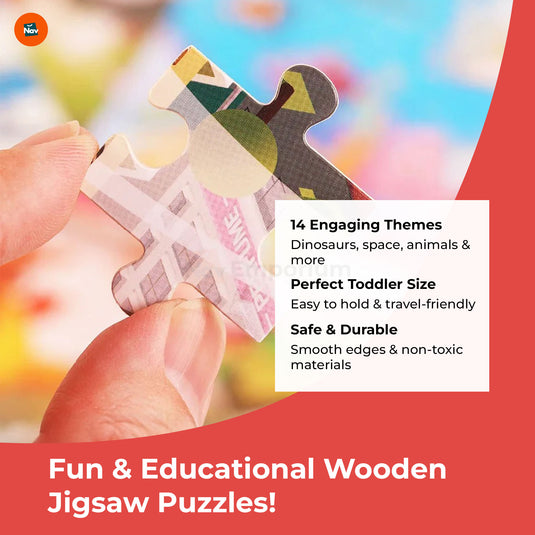 Close-Up of Non-Toxic Puzzle Materials