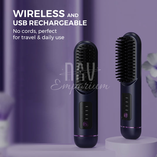 Anti-frizz hair brush