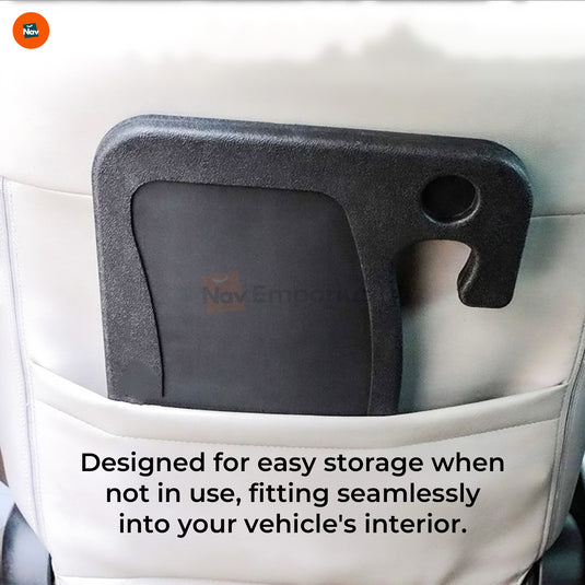 Steering wheel food tray