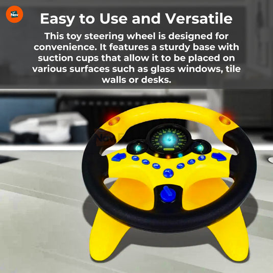 Close-up of FunDrive Steering Wheel Buttons