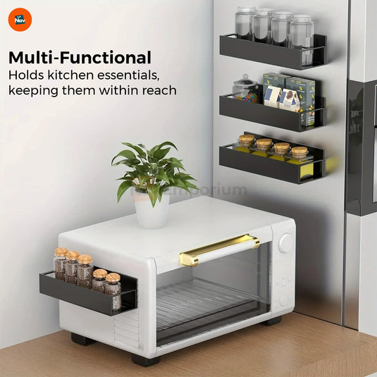 Fridge rack with shopping list.