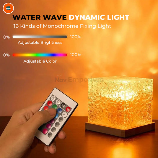 USB-powered ocean wave night light