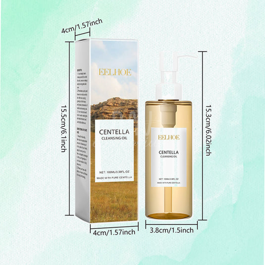 Applying Centella Cleansing Oil to face