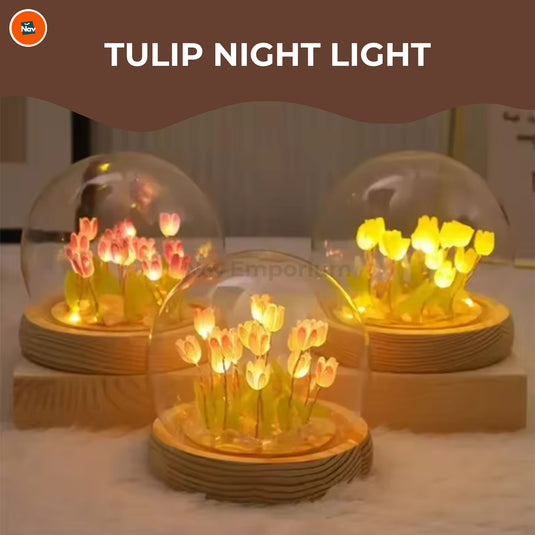 DIY Flower Lamp Decor