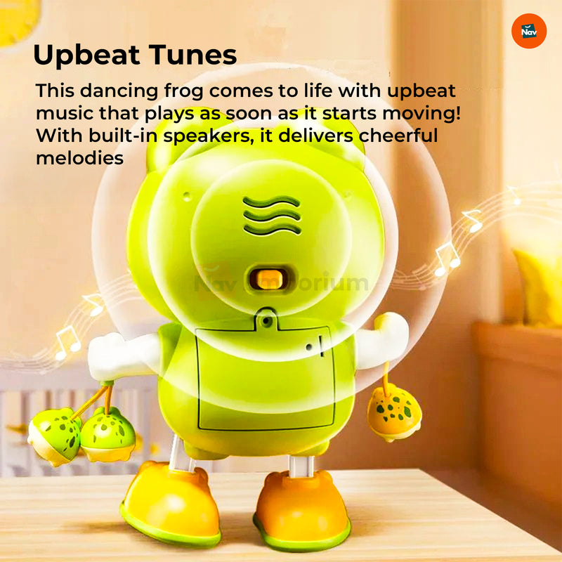 LED light-up dancing frog toy