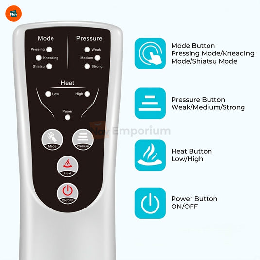 Air compression leg massager device