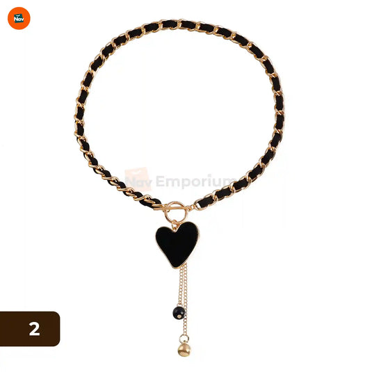 Elegant heart pendant necklace