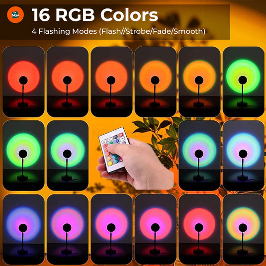 Portable sunset projection light