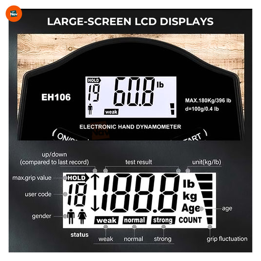 Portable grip strength tester