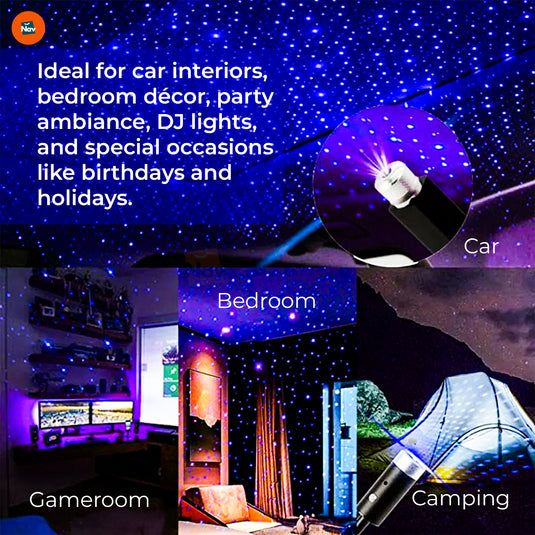 Car roof star projector