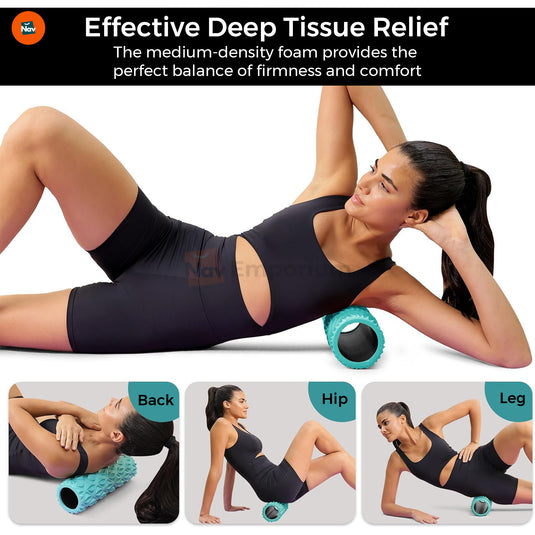 Benefit image of fast-acting hollow foam roller
