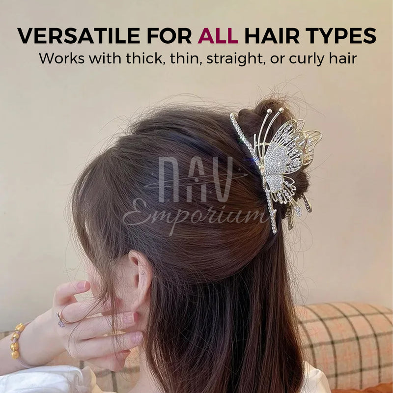 Trendy butterfly hair clamp