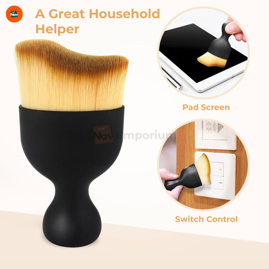 Ergonomic non-slip handle brush