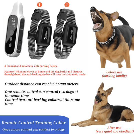 Adjustable shock collar for dogs