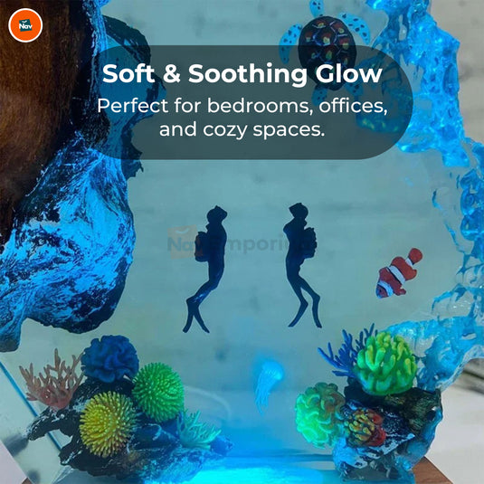 Scuba diver desk lamp