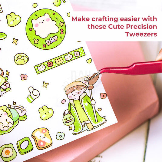 Stainless steel craft tweezers