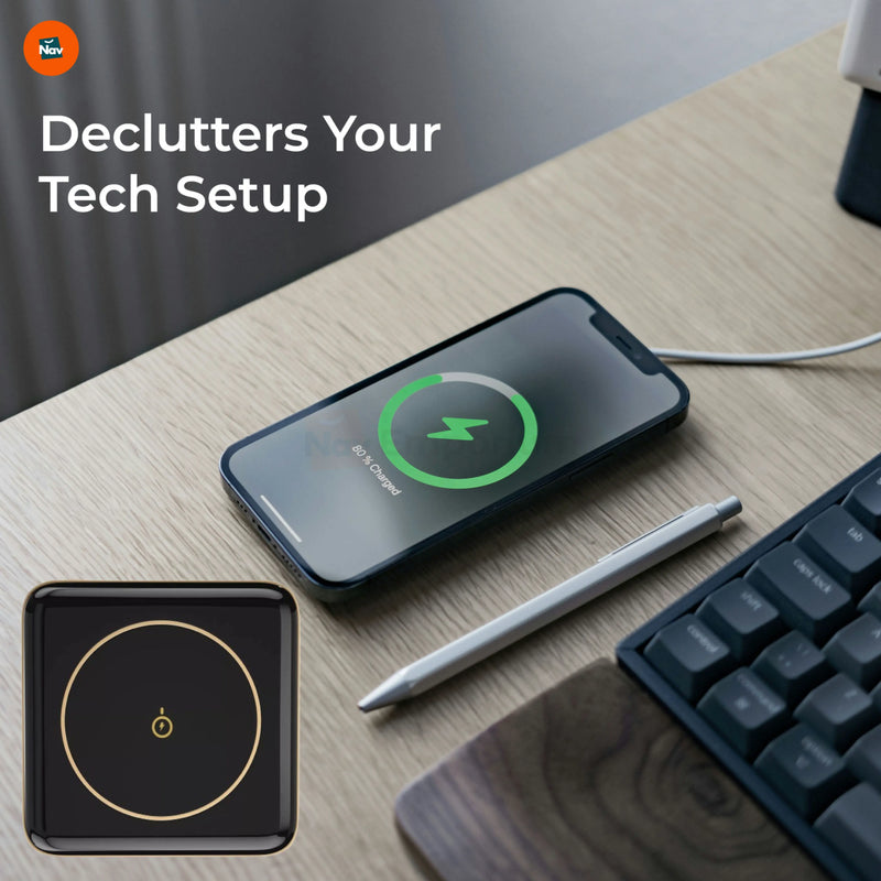 green compact wireless charger