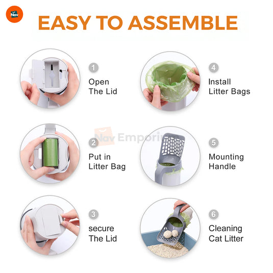 Durable kitty litter scooper