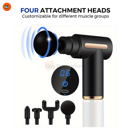 Handheld muscle massage gun