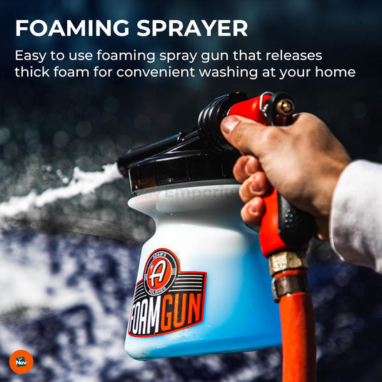 Adjustable nozzle foam sprayer