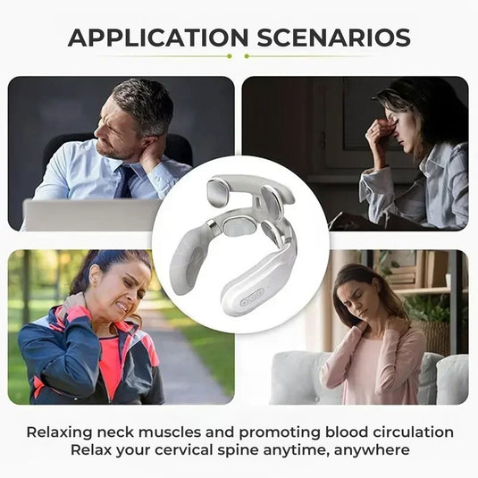 Neck massager designed for deep tissue relief