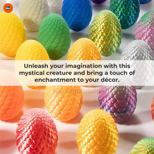Colorful 3D Printed Dragon Egg Display