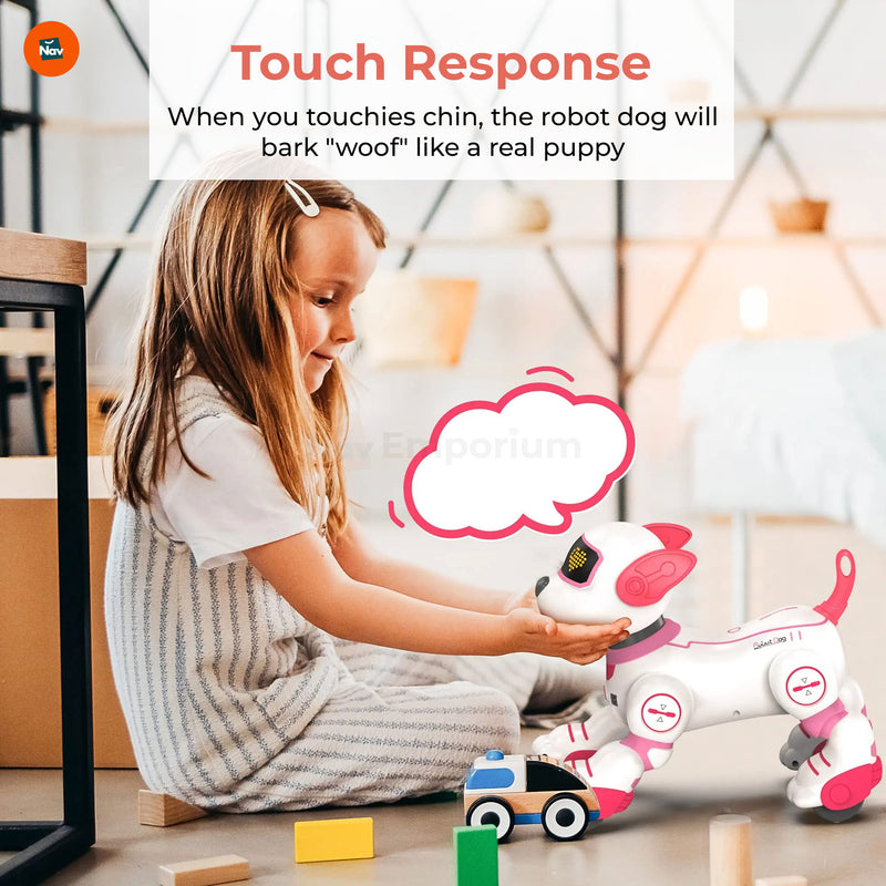 PlayBot Puppy dancing with colorful lights
