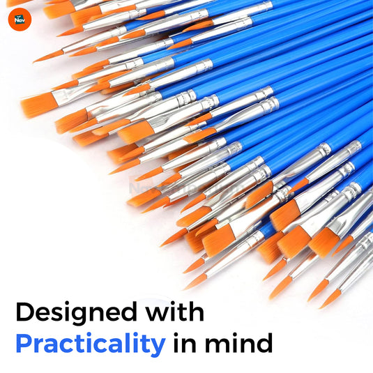 Ergonomic kids paintbrush handles