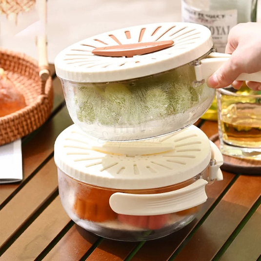 360° Rotating 2-in-1 Fruit Drainer Basket