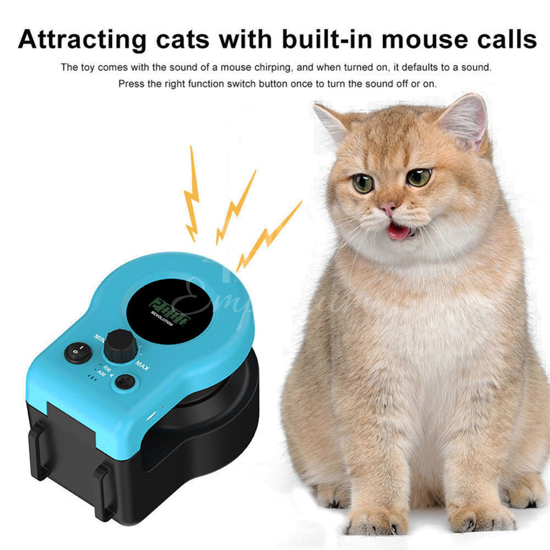 Smart rolling cat play device