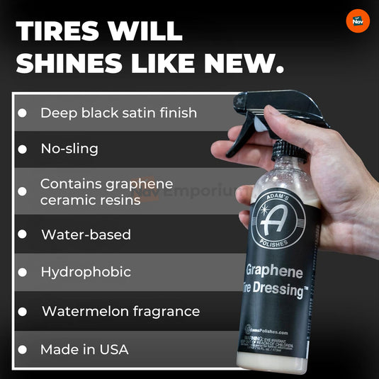 Tire Before Adam's Graphene Shine Application
