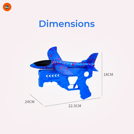 Glow Fly Foam Airplane Set Packaging