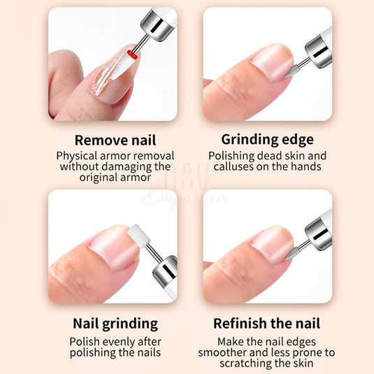 Portable nail drill for home use