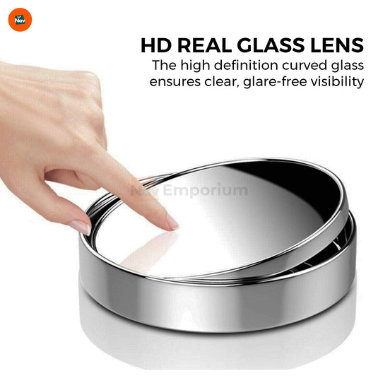 Driver Using ClearView Blind Spot Mirror