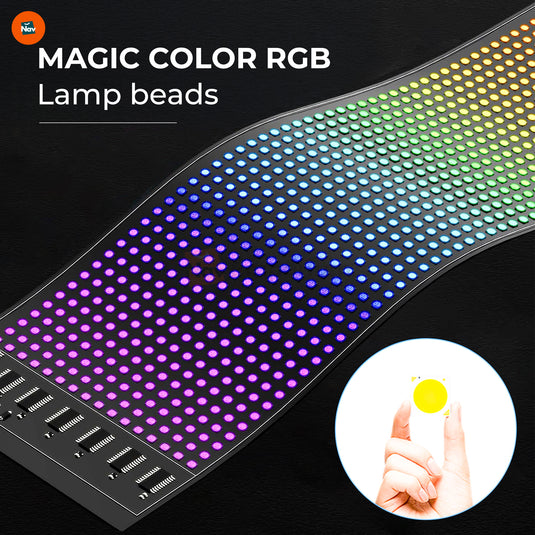 Programmable LED display for cars