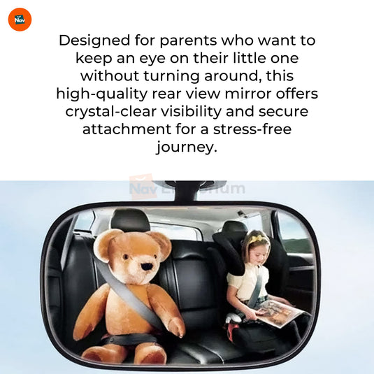 Secure fit baby car mirror