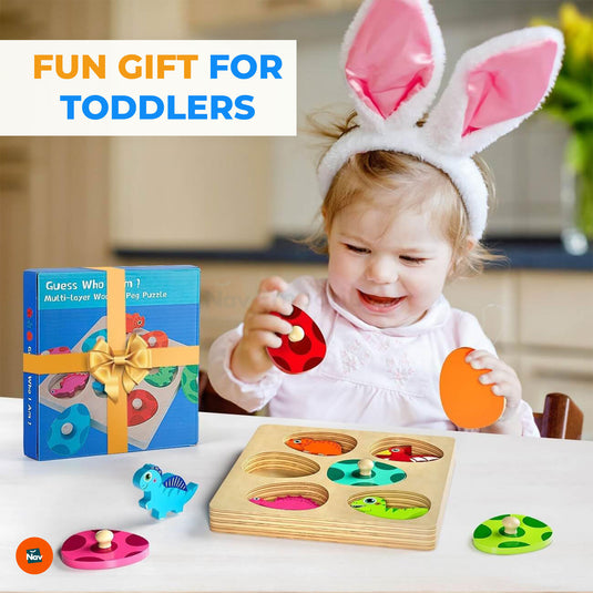 Colorful Dinosaur Puzzle Board