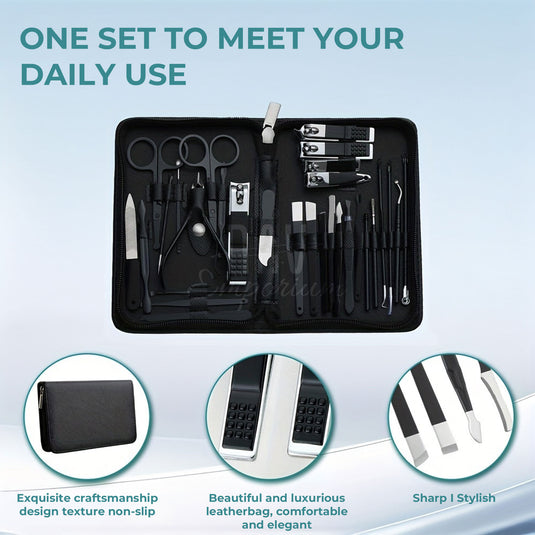 Travel-friendly nail grooming kit